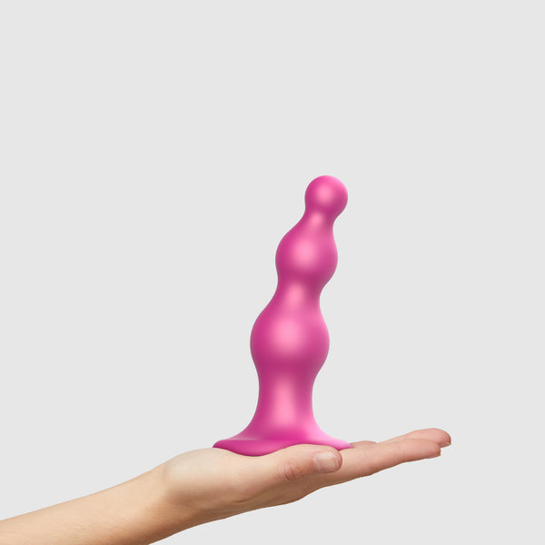 Dildo Plug Beads Color Metallic Pink